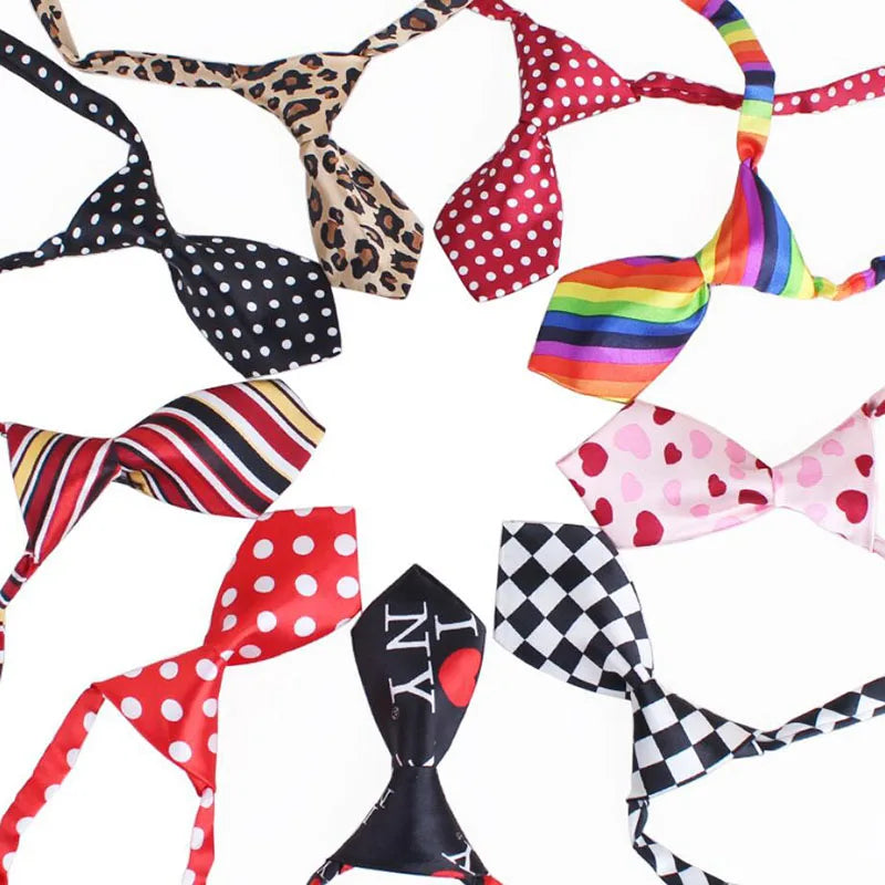 Beautiful Dog Cat Bow Tie Pet Puppy Grooming Cat Bow Tie Collar Adjustable Dog Tie Party Supplies Dog Accessories