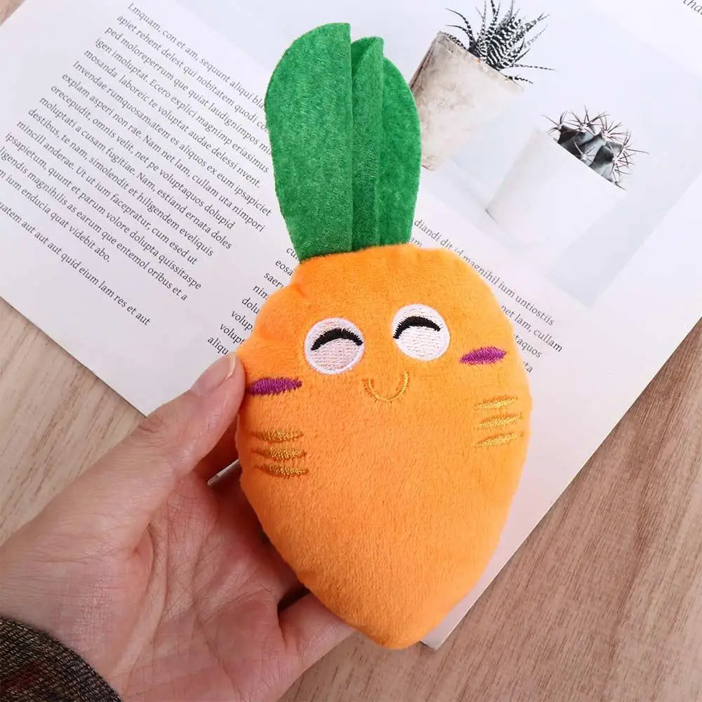 Carrot Dog Toy 1Pc New Puppy Dog Carrots Vegetable Squeaky Chew Squeaker Pet Supplies Dog Interactive Toys Christmas Home Decor