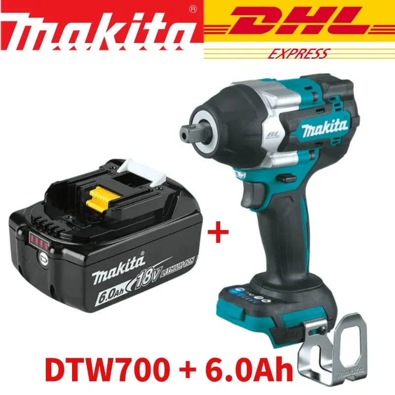 Makita DTW700 18V Brushless Electric Wrench Cordless Drill Screwdriver Free Delivery Large Torque Power Tools Torque Wrench
