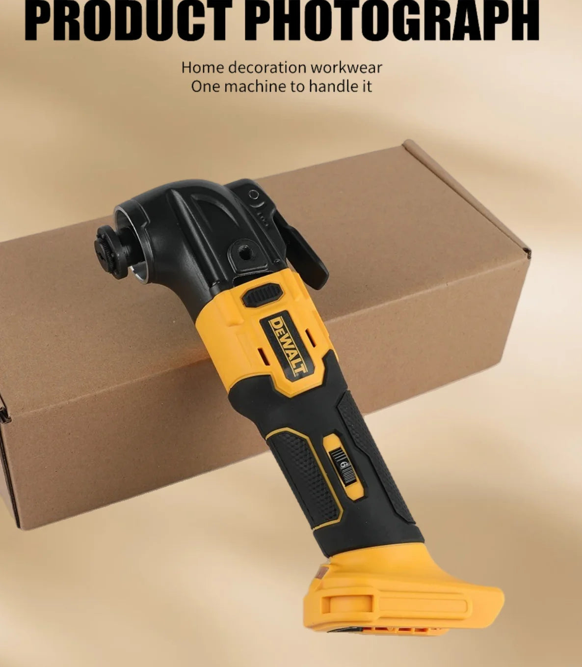 DEWALT 21V Brushless Cordless Oscillating Multi-Tool with 5 Accessories Tool-Free Quick Change for Cutting Sanding Grout Removal