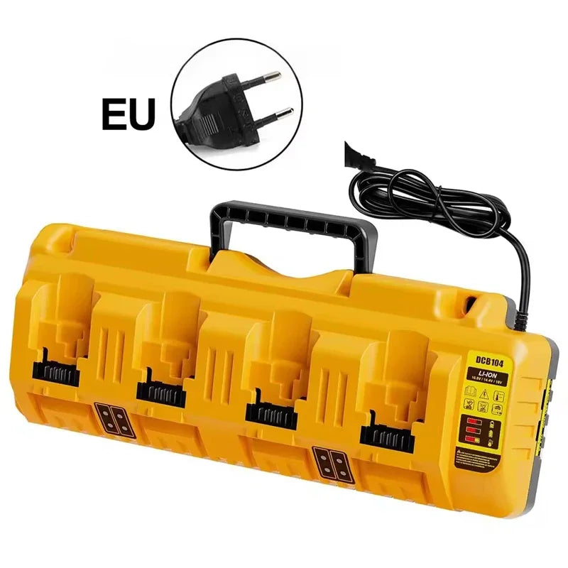 DCB104 for Dewalt Rapid Charger for Dewalt 12V 20V Max Battery Chargers 4 Port with 2 USB Ports, DCB204 DCB205 DCB127 DCB105