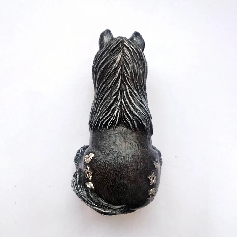black unicorn decoration home decor creative household new   gift craft ornaments resin desktop statue   indoor outdoor garden