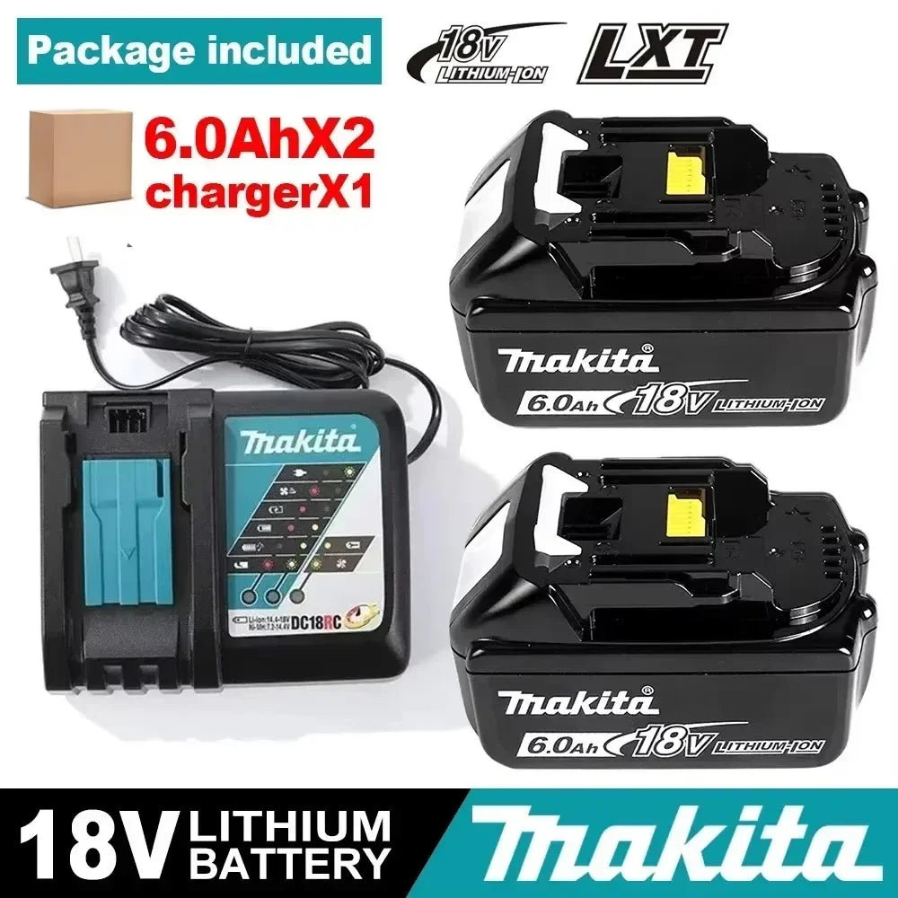 🍃🍃🍃2026 New Makita 18V BL1850B 6.0Ah Lithium Battery for LXT/TD173D/BL1830/BL1860/TW251D/TD251DZ Power Tools Replacement