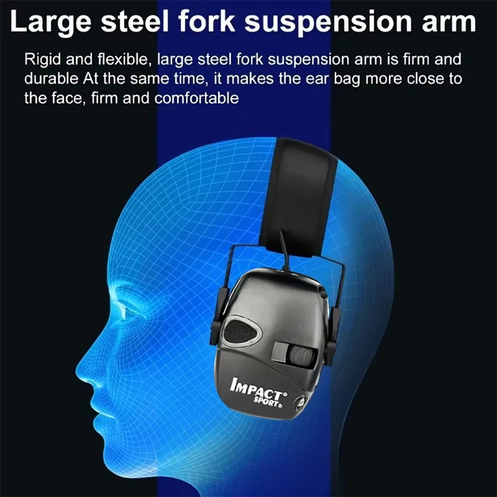 New Electronic Shooting Headset Headphones for Hearing Protection Ear Protect Noise Reduction Active Hunting Tactical Earmuff