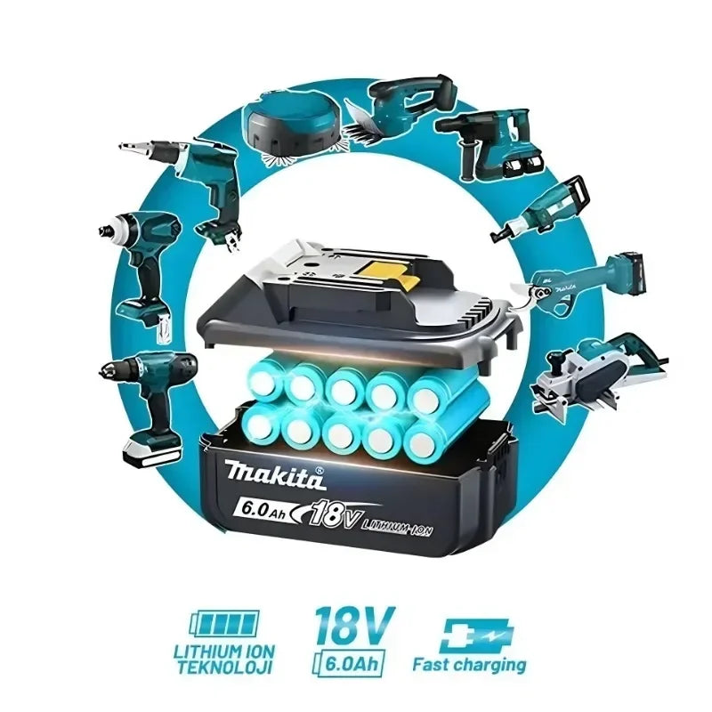 🍃🍃🍃2026 New Makita 18V BL1850B 6.0Ah Lithium Battery for LXT/TD173D/BL1830/BL1860/TW251D/TD251DZ Power Tools Replacement
