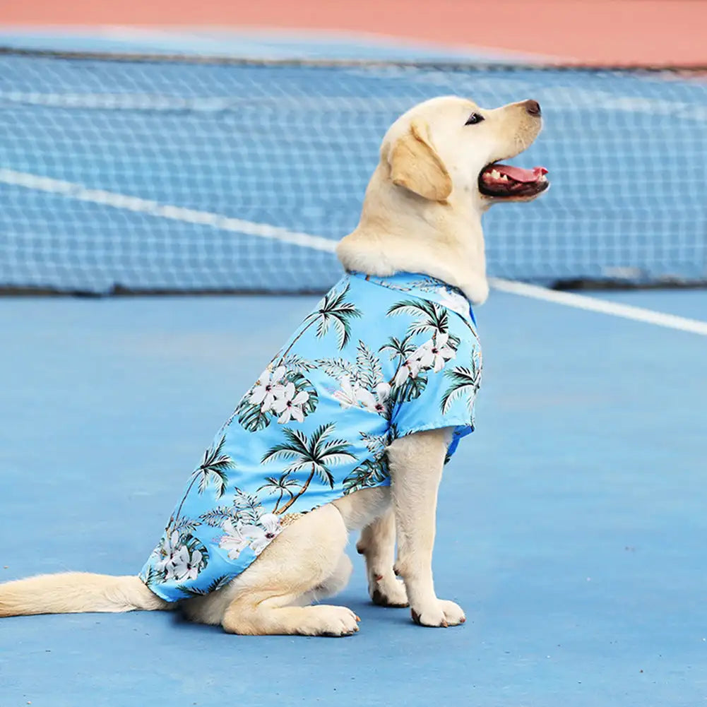 XL-5XL Hawaii Style Cute  T-shirts Comfortable Pet Shirt For Medium Large Dog Puppy Pet Clothes Pet Products