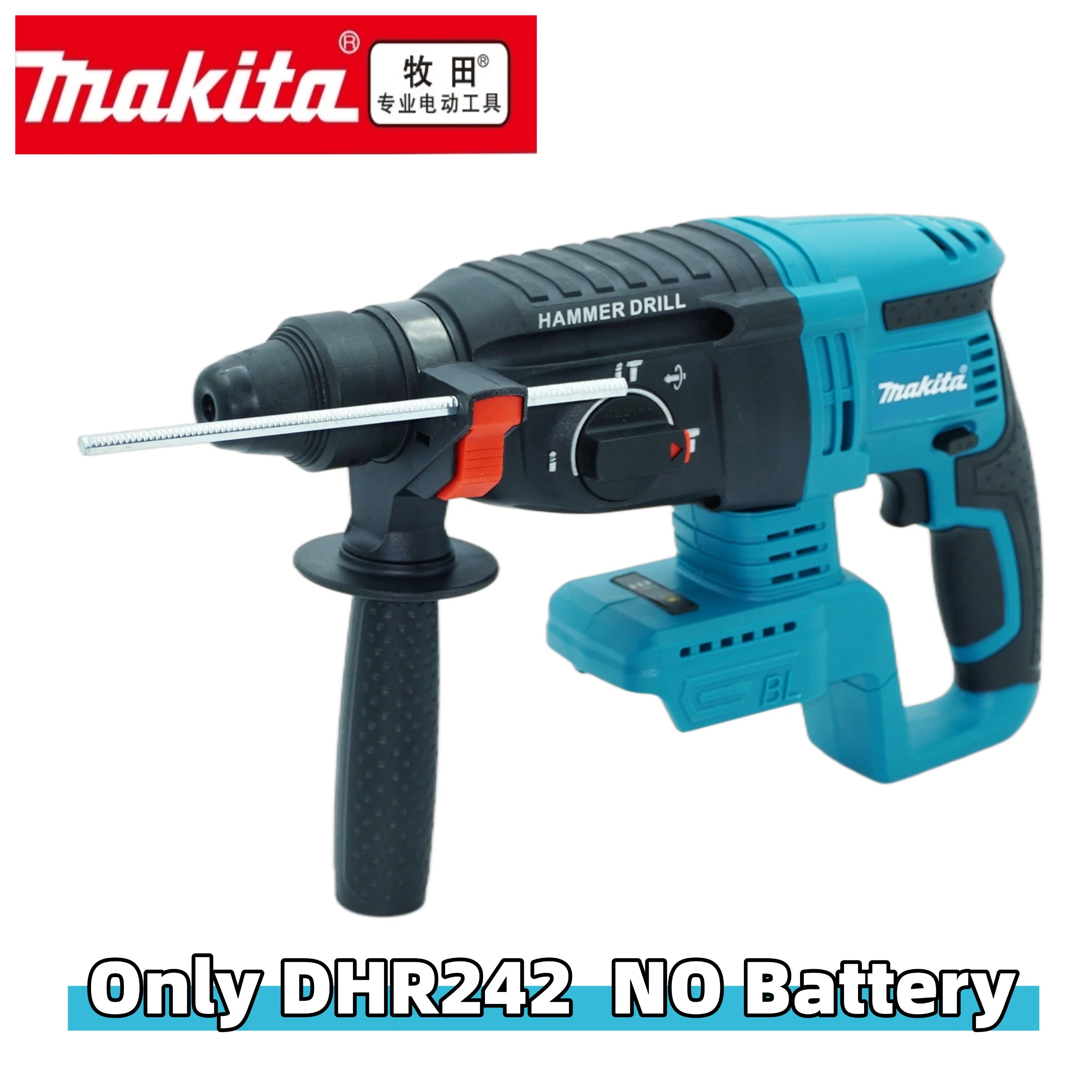 💯2026 New Makita 26MM Cordless Hammer Brushless Electric Hammer 18V Lithium Battery Wireless Drills For Makita 18v Power Tools⚡