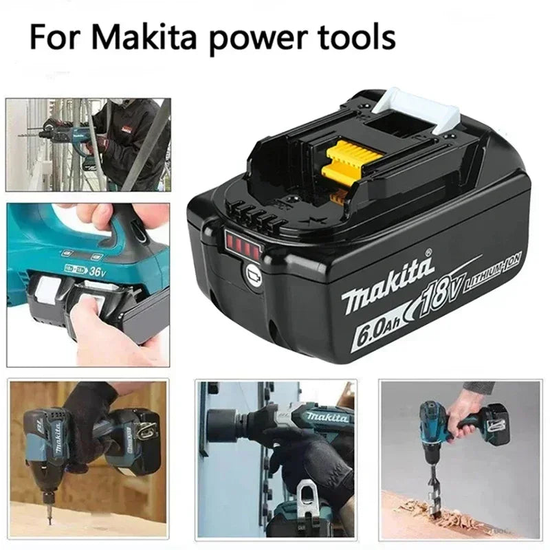🍃🍃🍃2026 New Makita 18V BL1850B 6.0Ah Lithium Battery for LXT/TD173D/BL1830/BL1860/TW251D/TD251DZ Power Tools Replacement