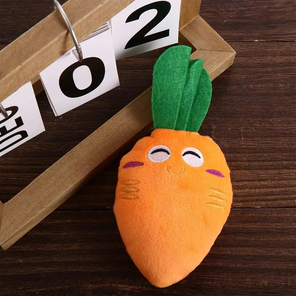 Carrot Dog Toy 1Pc New Puppy Dog Carrots Vegetable Squeaky Chew Squeaker Pet Supplies Dog Interactive Toys Christmas Home Decor