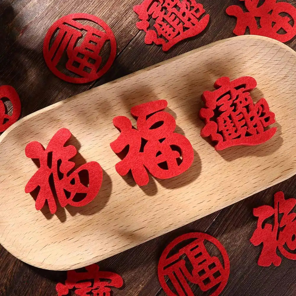 Chinese New Year Window Decorations Fortune Decorations New Home Housewarming Happy Home Decorating Door Stickers