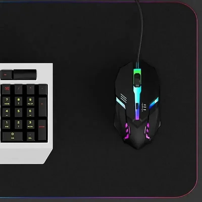 New Latest High-quality Ergonomic Gaming Mouse, Suitable for Desktop and Laptop Computers, 4-button USB RGB Backlit Mouse