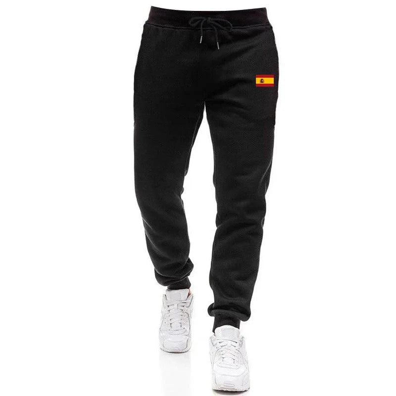 Spain Fashion Men's Set Hooded Sweatshirt Sweatpants Fall Winter Daily Casual Sports Jogging Suit Outdoor Comfort Hoodie Outfits