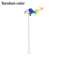 Cartoon Pet Cat Toy Stick Feather Rod Mouse Toy With Mini Bell Cat Catcher Teaser Interactive Cat Toy