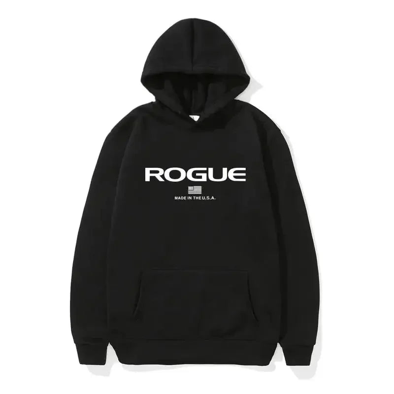 2026 Hoodie New Men's Sports Brand Rogue Fitnes Hooded Sweater Sports Cotton Fleece Men Pullovers Hip Hop hombre ropa Sweatshirt