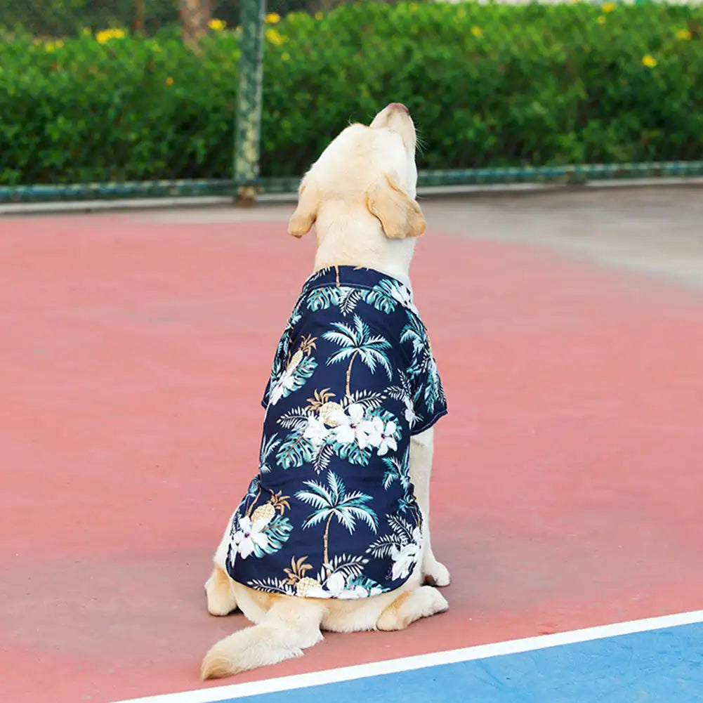 XL-5XL Hawaii Style Cute  T-shirts Comfortable Pet Shirt For Medium Large Dog Puppy Pet Clothes Pet Products