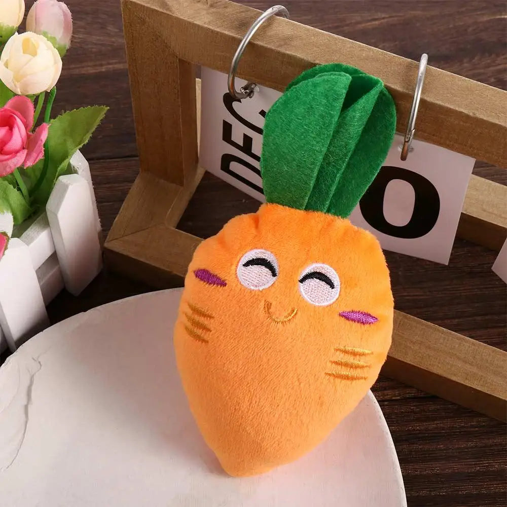 Carrot Dog Toy 1Pc New Puppy Dog Carrots Vegetable Squeaky Chew Squeaker Pet Supplies Dog Interactive Toys Christmas Home Decor