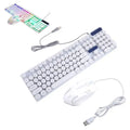 Y1UB Gaming Keyboard Mechanical Feel And Comfortable Metal Panel Round Keycap Backlit