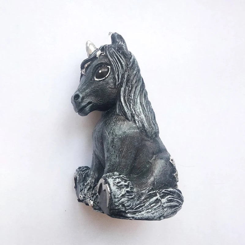 black unicorn decoration home decor creative household new   gift craft ornaments resin desktop statue   indoor outdoor garden