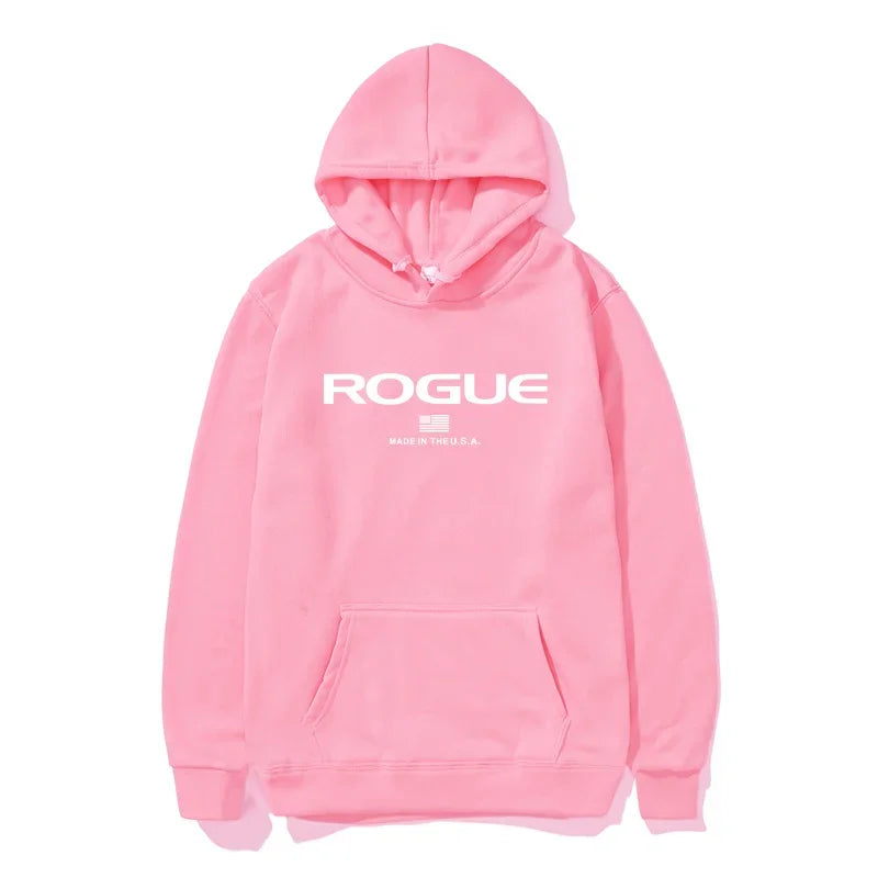 2026 Hoodie New Men's Sports Brand Rogue Fitnes Hooded Sweater Sports Cotton Fleece Men Pullovers Hip Hop hombre ropa Sweatshirt