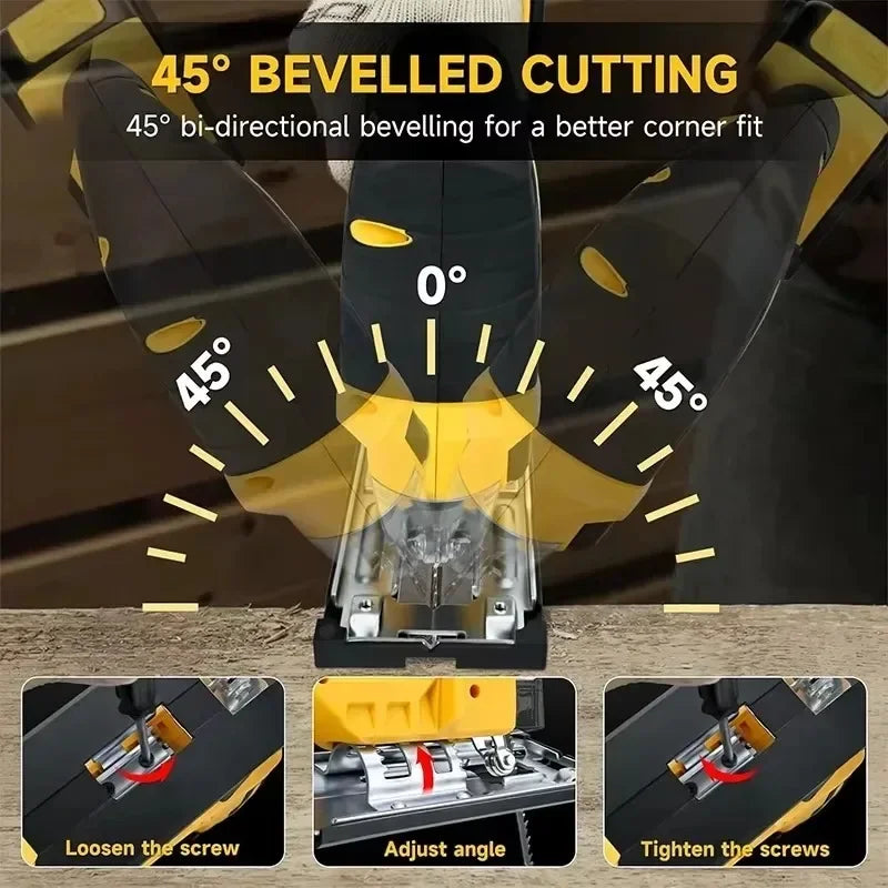 Dewalt  2700RPM Brushless Curve Saw Cordless Electric Jig Saw Portable Multifunction Adjustable Woodworking 20V Power Tool