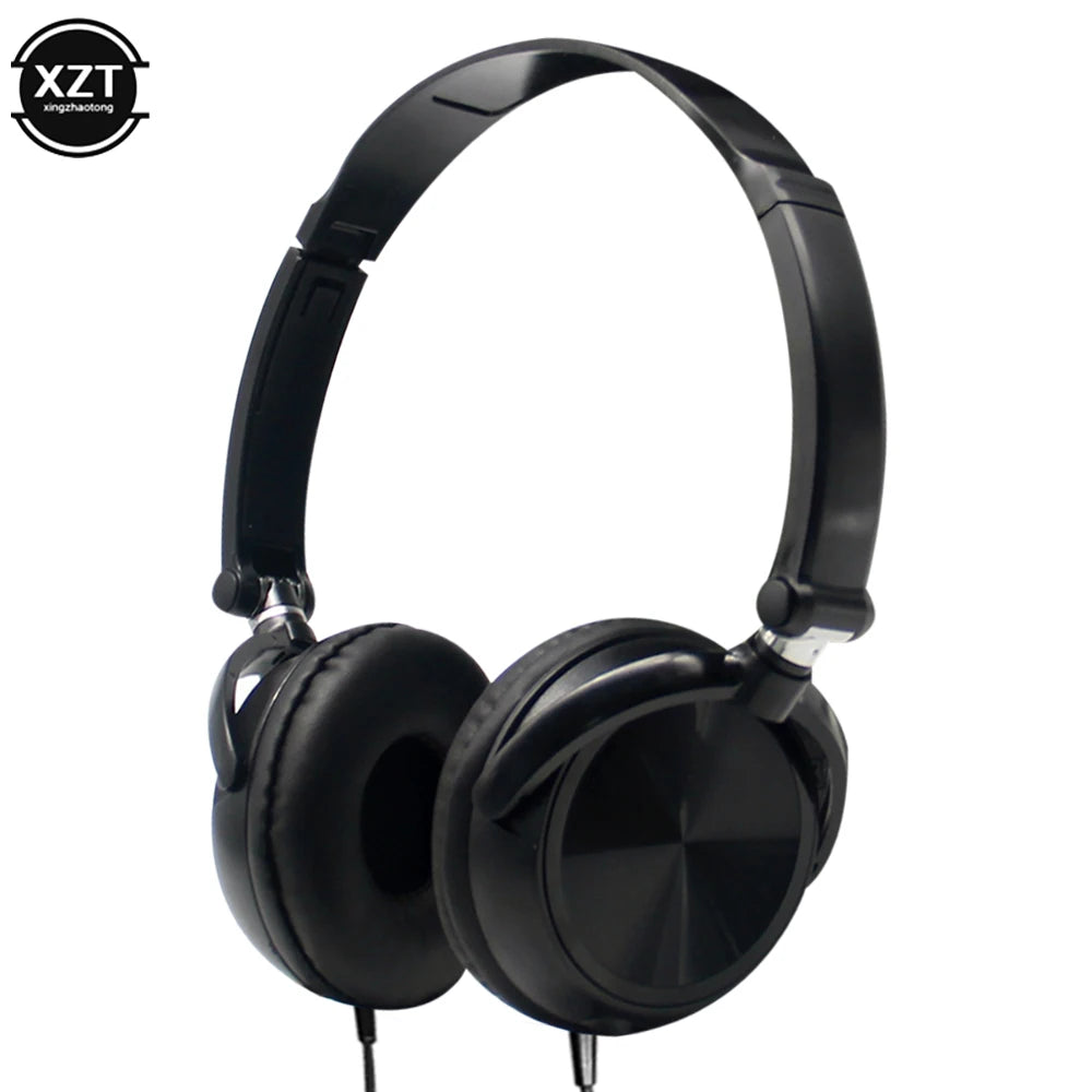 Wired Headphones Over Ear Headsets HD Sound Bass HiFi Sound Music Stereo Earphone Flexible Adjustable Headset for PC Phone
