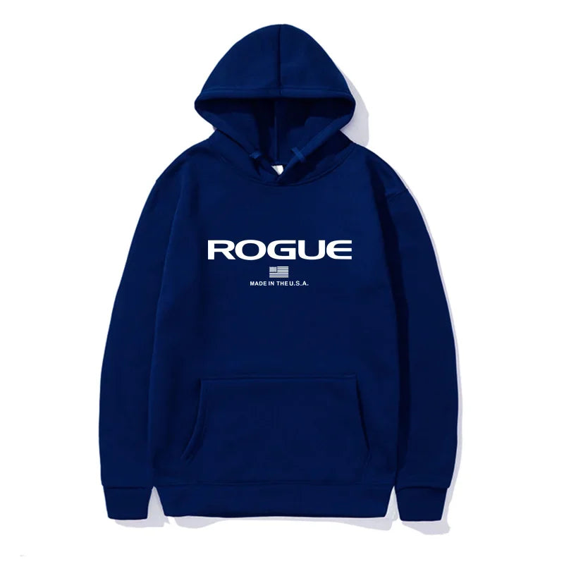 2026 Hoodie New Men's Sports Brand Rogue Fitnes Hooded Sweater Sports Cotton Fleece Men Pullovers Hip Hop hombre ropa Sweatshirt
