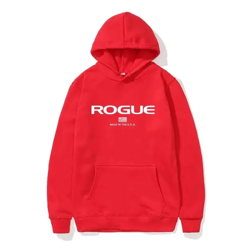 2026 Hoodie New Men's Sports Brand Rogue Fitnes Hooded Sweater Sports Cotton Fleece Men Pullovers Hip Hop hombre ropa Sweatshirt