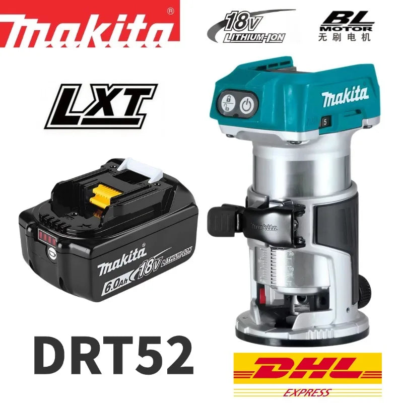 🔥18V multi-function electric woodworking milling and edge trimming machineNEW Makita DRT52 wireless woodworking edge trimmer
