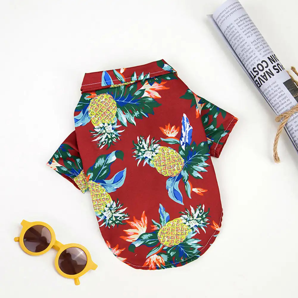 XL-5XL Hawaii Style Cute  T-shirts Comfortable Pet Shirt For Medium Large Dog Puppy Pet Clothes Pet Products
