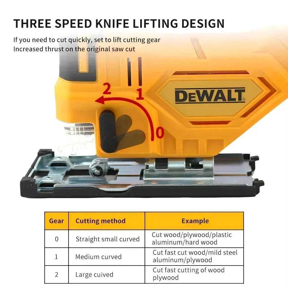 Dewalt  2700RPM Brushless Curve Saw Cordless Electric Jig Saw Portable Multifunction Adjustable Woodworking 20V Power Tool